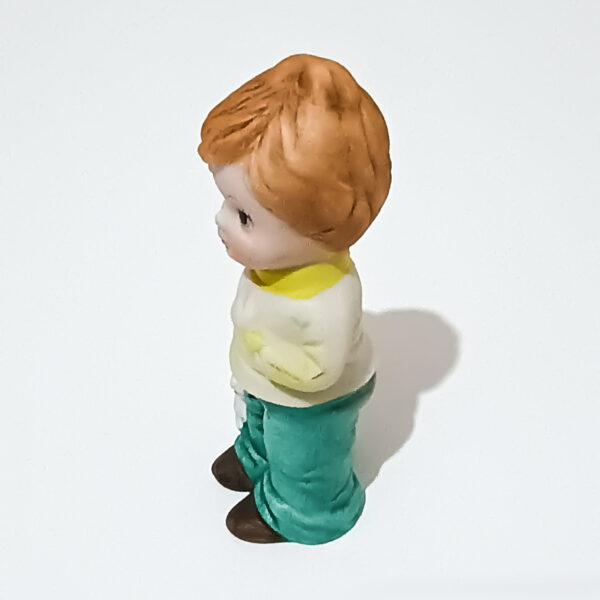 1962 Vintage DAVAR Hand-Painted Porcelain Boy Figurine with Dog – Rare Collectible! - Image 4