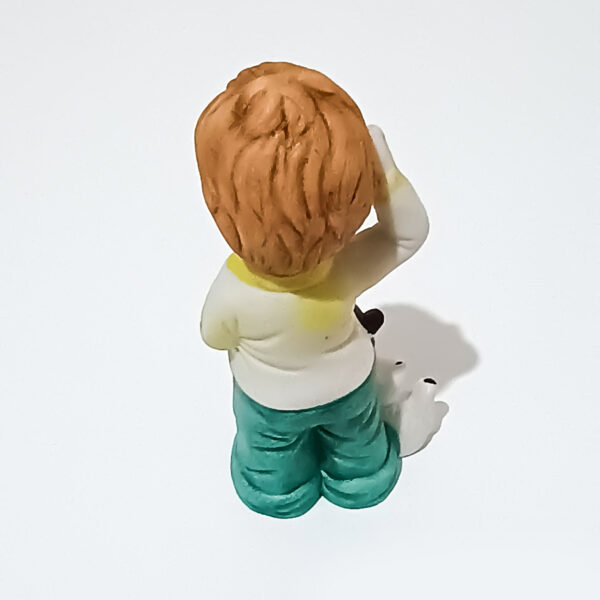 1962 Vintage DAVAR Hand-Painted Porcelain Boy Figurine with Dog – Rare Collectible! - Image 6