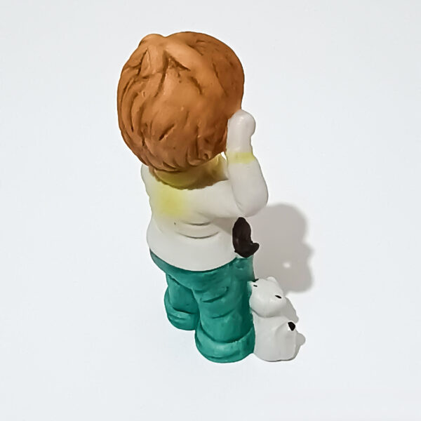 1962 Vintage DAVAR Hand-Painted Porcelain Boy Figurine with Dog – Rare Collectible! - Image 7