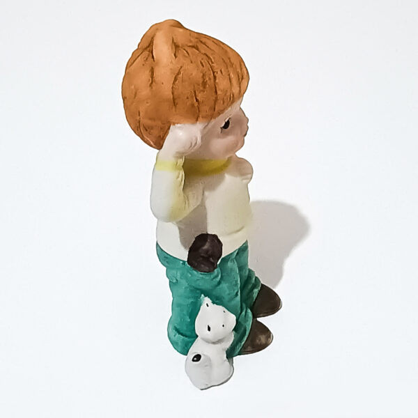 1962 Vintage DAVAR Hand-Painted Porcelain Boy Figurine with Dog – Rare Collectible! - Image 8