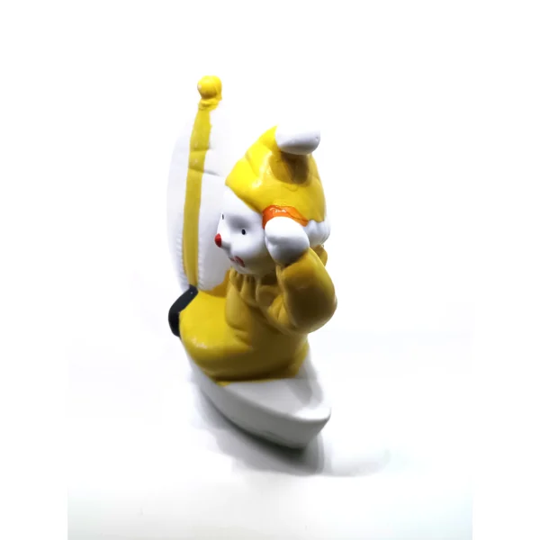 Yellow Raincoat Clown Figurine – Ceramic Sailor Clown Decorative Ornament - Image 4