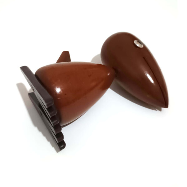 Vintage Japanese Wooden Woodpecker Figurine – 1960s SENSHUKAI Cherry Wood Decor - Image 6