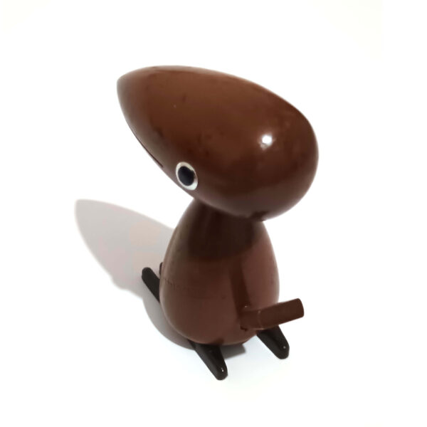 Vintage Japanese Wooden Woodpecker Figurine – 1960s SENSHUKAI Cherry Wood Decor - Image 5
