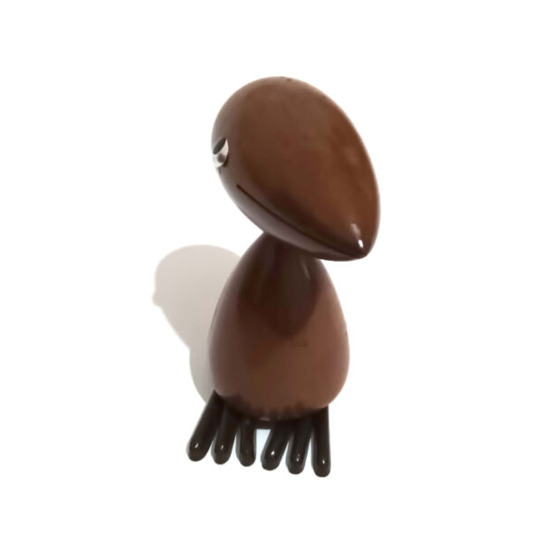 Vintage Japanese Wooden Woodpecker Figurine – 1960s SENSHUKAI Cherry Wood Decor - Image 11