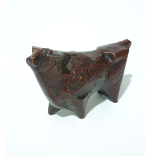 Powerful and Rustic: Handcrafted Iron Bull/Animal Figurine (8 cm / 3.15") - Unique Decorative Object - Image 5