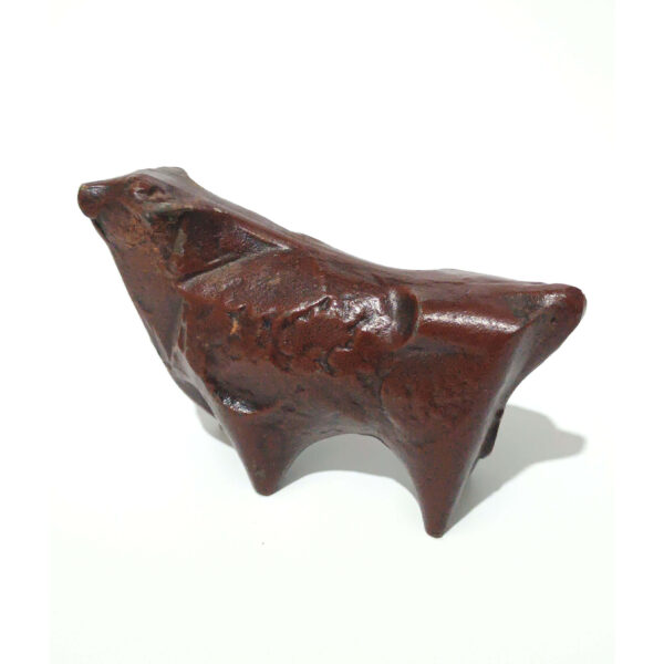Powerful and Rustic: Handcrafted Iron Bull/Animal Figurine (8 cm / 3.15") - Unique Decorative Object - Image 6