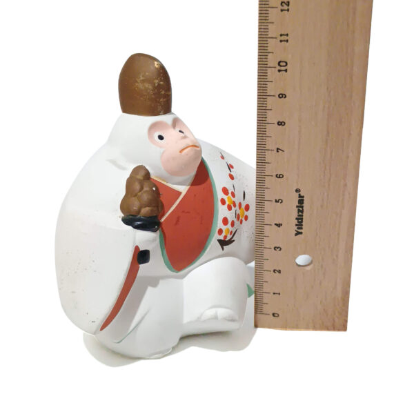 Vintage Japanese Ceramic Figurine – Hand-Painted Traditional Doll with Signature Mark | 12 cm - Image 8