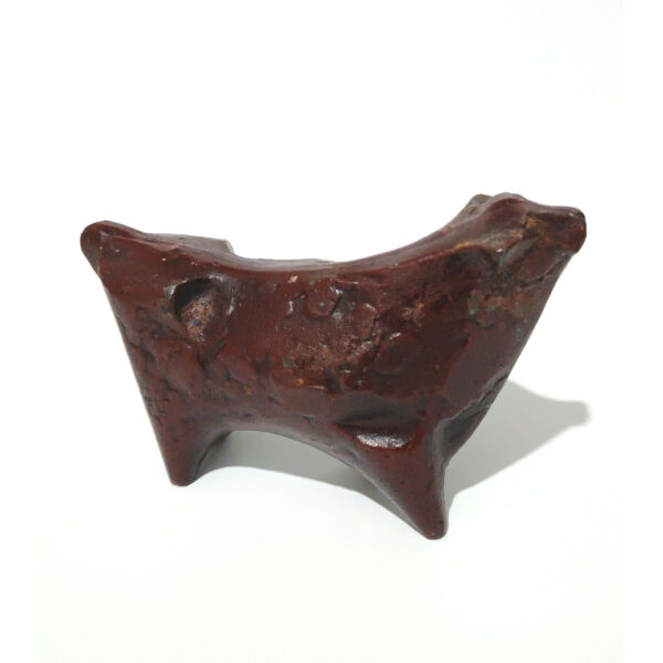 Powerful and Rustic: Handcrafted Iron Bull/Animal Figurine (8 cm / 3.15") - Unique Decorative Object - Image 2