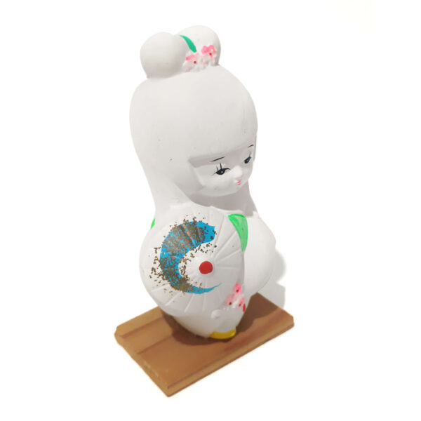 A Nostalgic Memory: 1974 Vintage Japanese Ceramic Figurine - Nara School Trip Souvenir (11 cm / 4.3") - Image 6