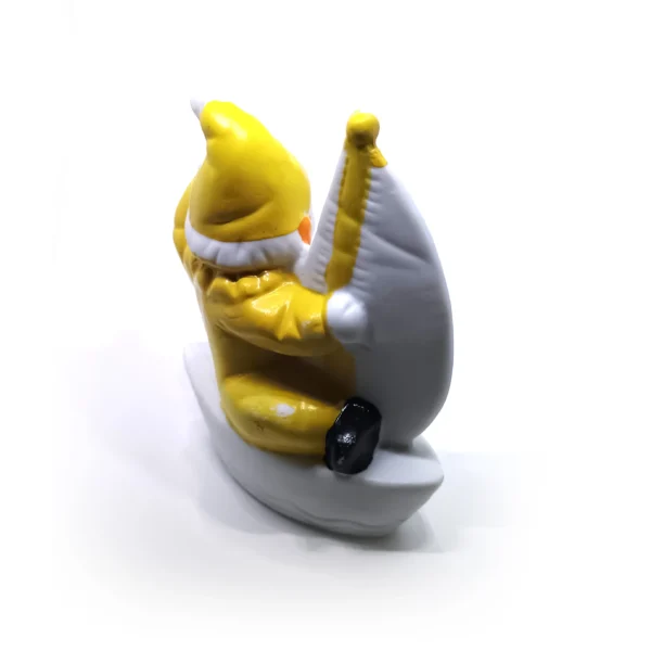 Yellow Raincoat Clown Figurine – Ceramic Sailor Clown Decorative Ornament - Image 6