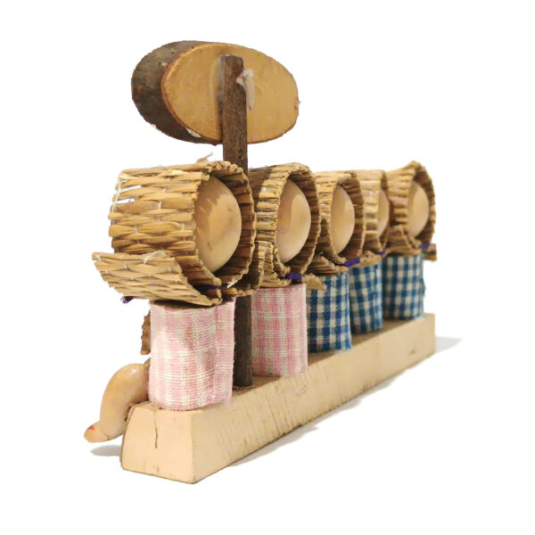 Japanese Creative KOKESHI Doll Vintage Hand-Painted Interior Decor - 12 cm Tall - Image 5