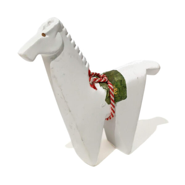 Minimalist White Decorative Horse Figurine – Handmade Nordic Style | 10 cm - Image 2