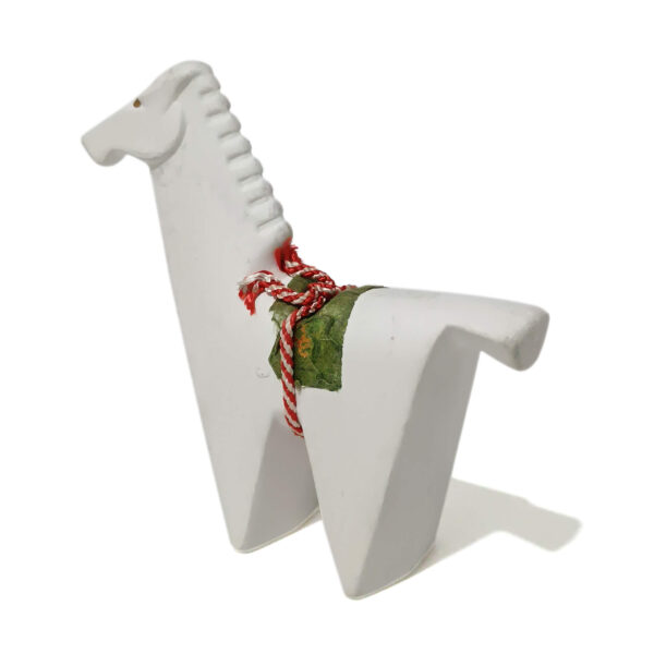 Minimalist White Decorative Horse Figurine – Handmade Nordic Style | 10 cm - Image 4