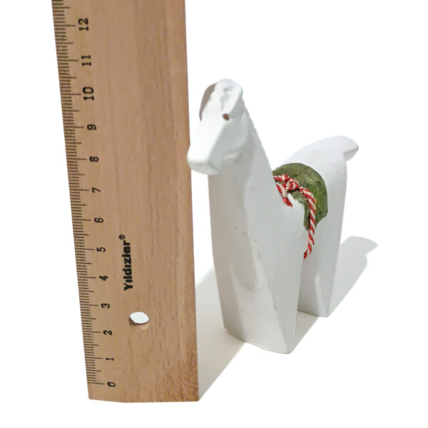 Minimalist White Decorative Horse Figurine – Handmade Nordic Style | 10 cm - Image 5