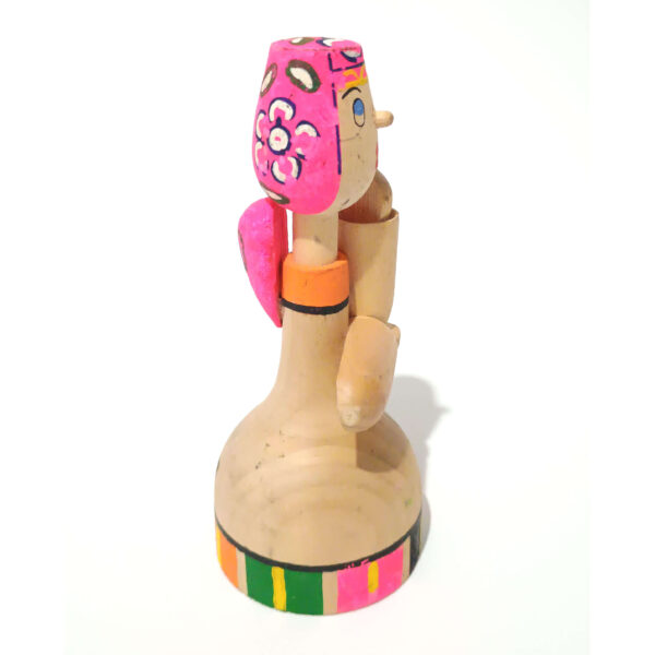 Vintage Beriozka Russian Folk Art Wooden Doll | Hand-Painted Figurine | 11cm Mid Century Soviet Souvenir - Image 6