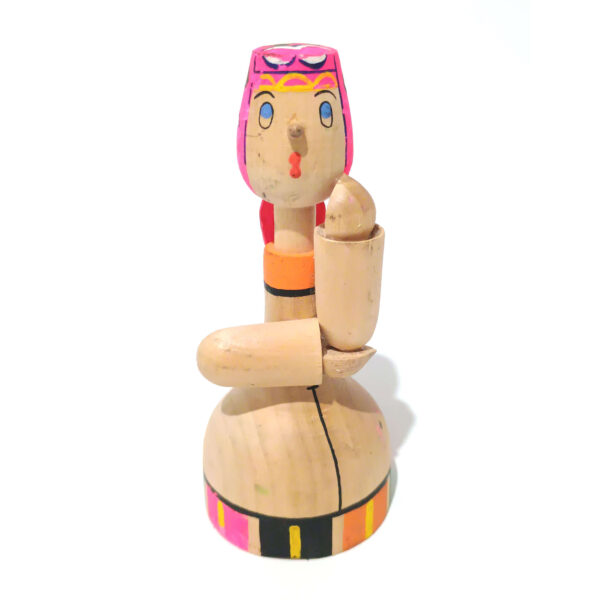 Vintage Beriozka Russian Folk Art Wooden Doll | Hand-Painted Figurine | 11cm Mid Century Soviet Souvenir - Image 9