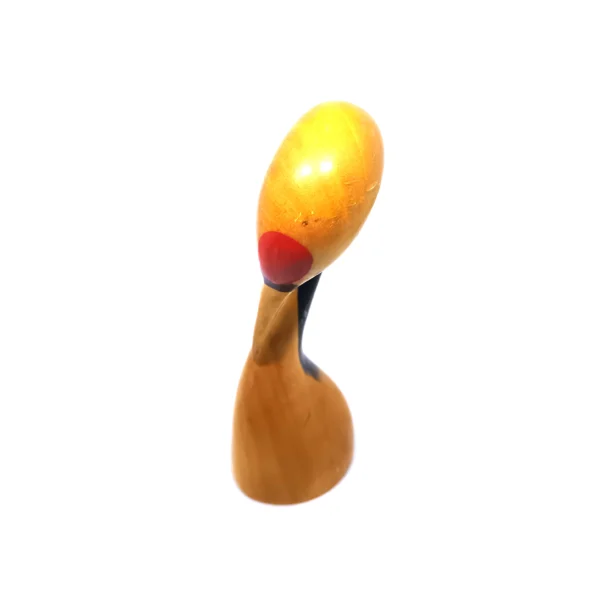 Hand-Carved Wooden Crane Figurine – Minimalist Japanese Style Bird Sculpture - Image 5