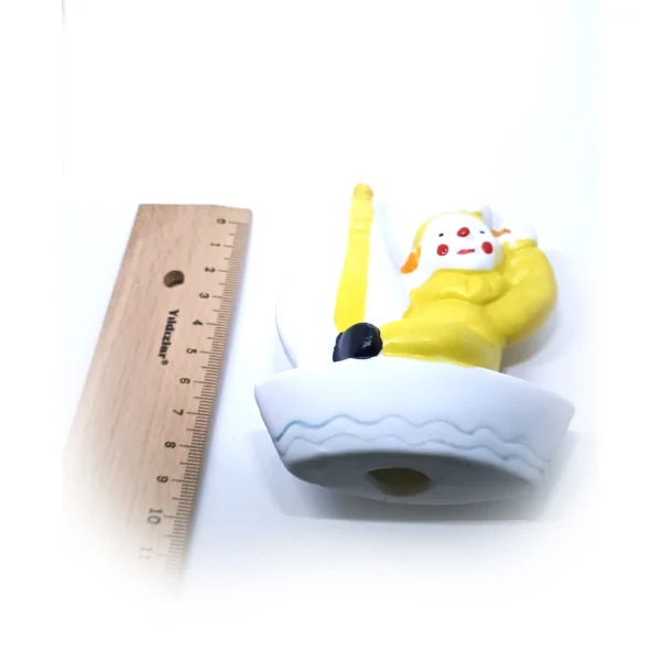 Yellow Raincoat Clown Figurine – Ceramic Sailor Clown Decorative Ornament - Image 7