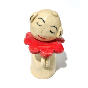 Truly Unique One-of-a-Kind Handmade Ceramic Figurine - Charming Whimsical Character