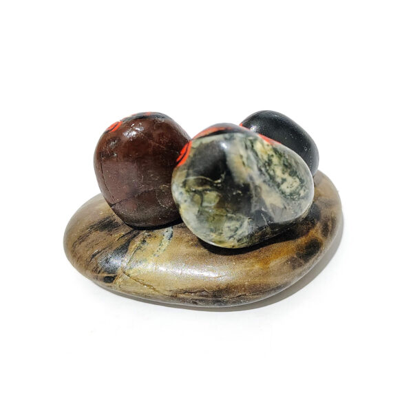 Hand-Painted "Three Wise Monkeys" Stone Sculpture – Hear No Evil, See No Evil, Speak No Evil – Feng Shui Home Decor - Image 6