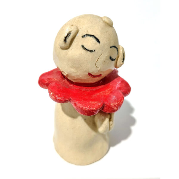 Truly Unique One-of-a-Kind Handmade Ceramic Figurine - Charming Whimsical Character - Image 9