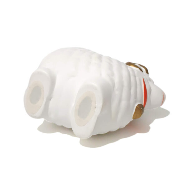 Cute White Sheep Figurine – Japanese Ceramic Ram for Zodiac or Home Decor - Image 3