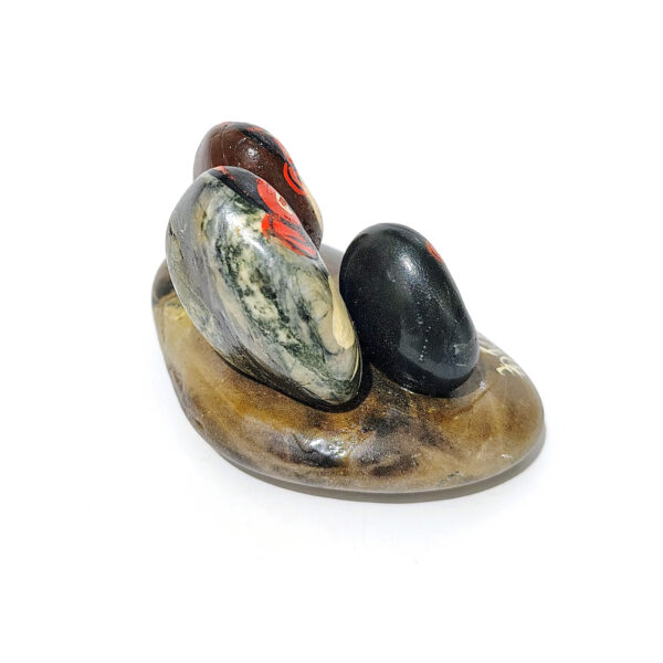 Hand-Painted "Three Wise Monkeys" Stone Sculpture – Hear No Evil, See No Evil, Speak No Evil – Feng Shui Home Decor - Image 7